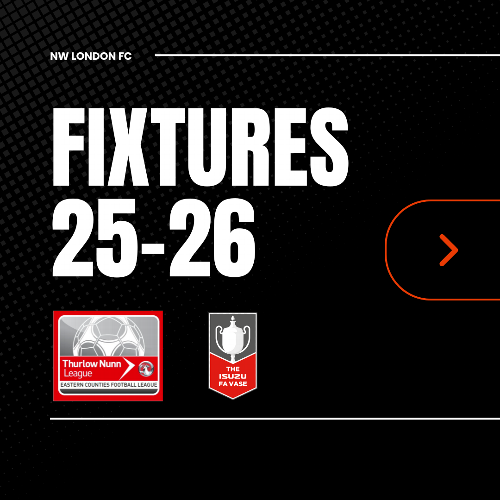 2025/26 Fixtures Released The first few fixtures for the 2025-2026 have now been announced. We kick off our season against Hutton at home and in the FA Vase, we are away to Basildon Town. 